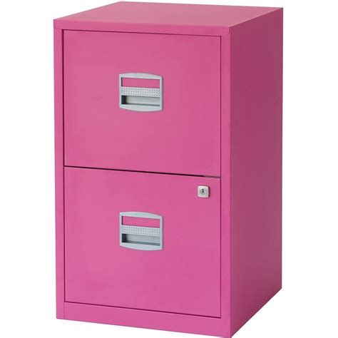 pink metal cabinets